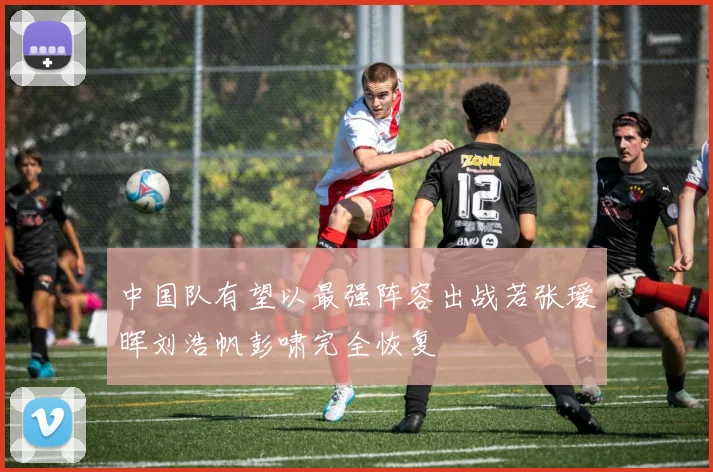 中国队有望以最强阵容出战若张瑷晖刘浩帆彭啸完全恢复